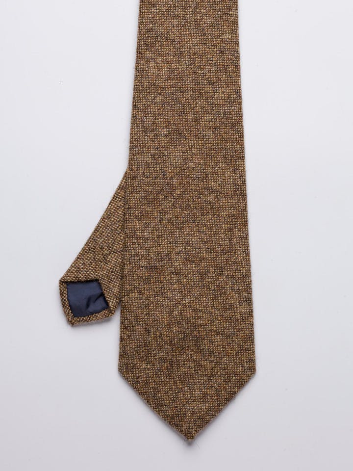 Men's Brown Shetland Wool Tie