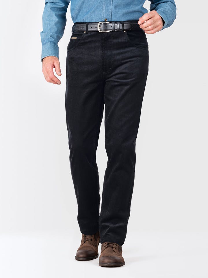 Men's Black Cord Jeans