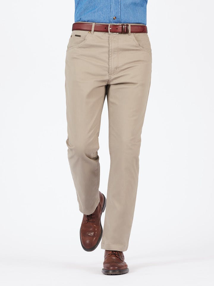 Men's Sand Brown Jeano Trousers