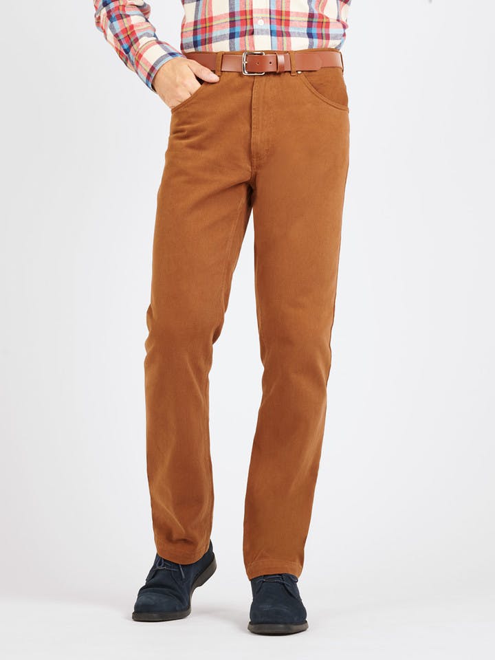 Men's Tan Brown Drill Jeans