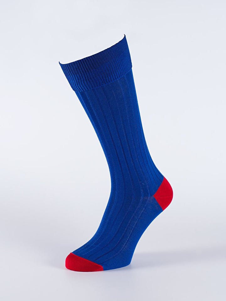 Men's Blue Knee High Socks