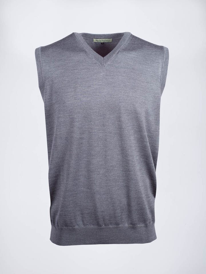 Men's Lead Grey Merino Wool Slipover