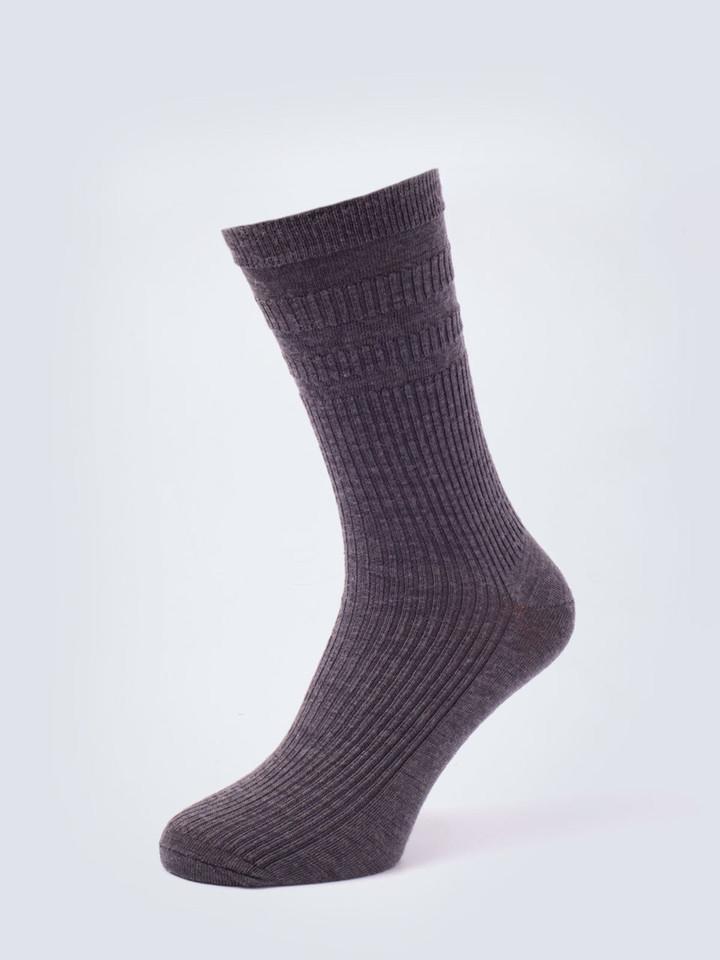 Grey HJ Softop® Wool Rich Socks