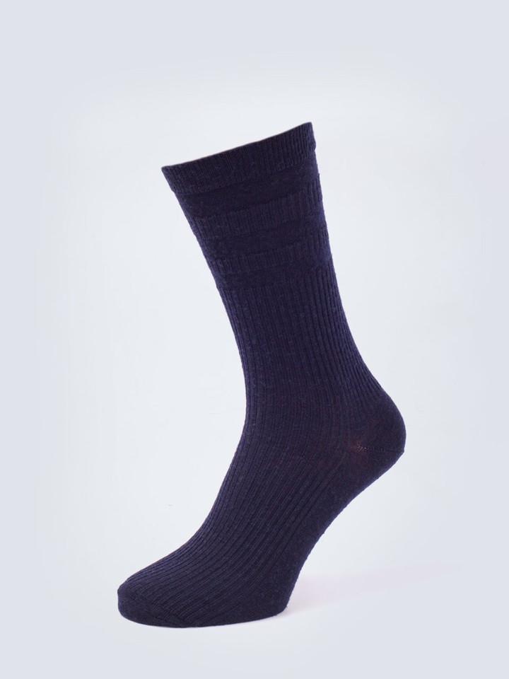 Navy HJ Softop® Wool Rich Socks