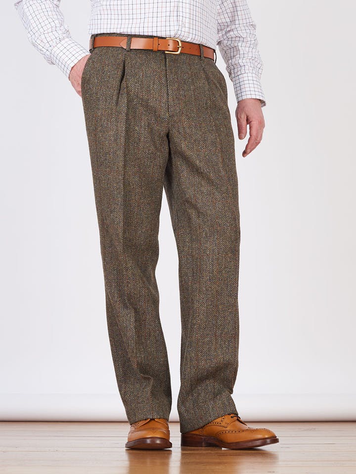 Men's  Brown Harris Tweed Trousers