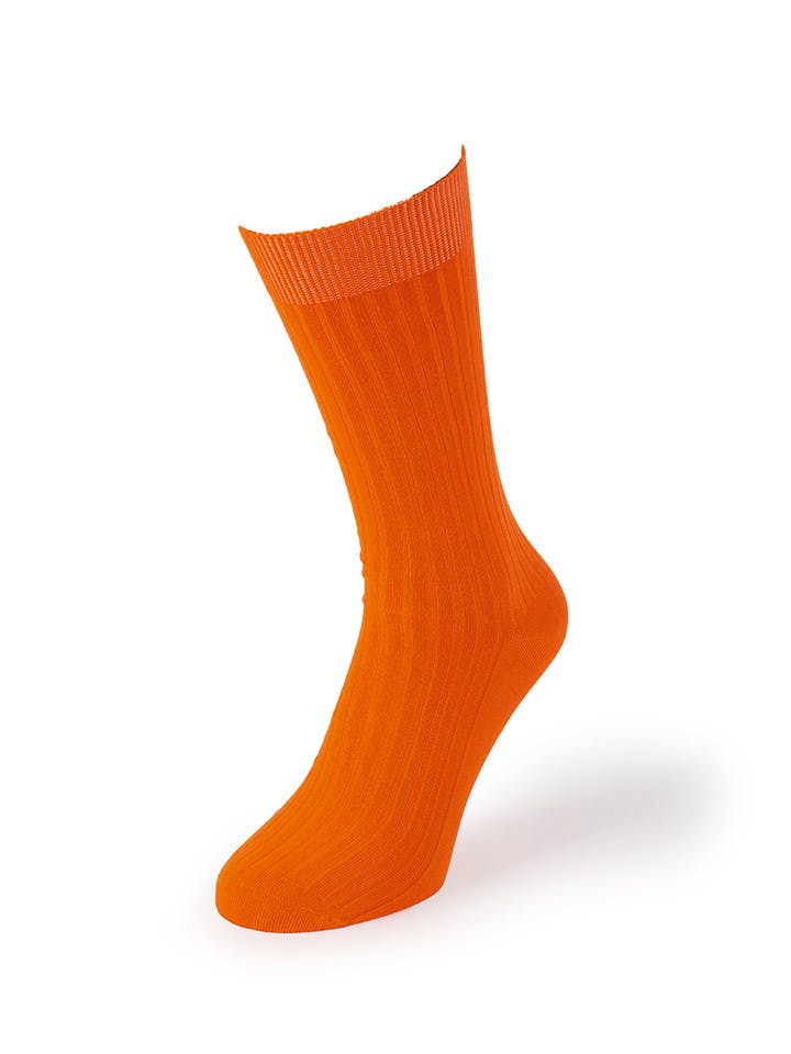 Men's Orange Luxury Bamboo Socks