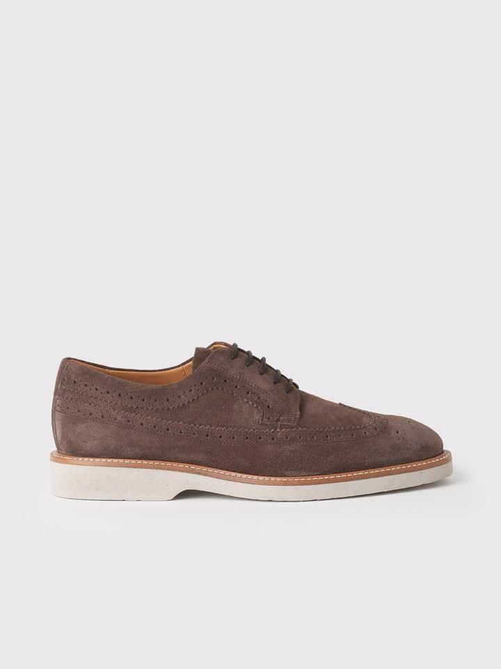 Men's Brown  Geox Suede Brogues