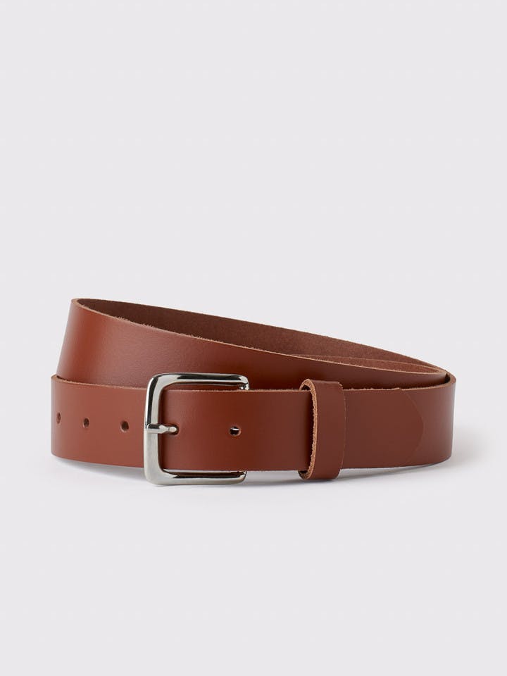 Men's Tan Leather Trouser Belt