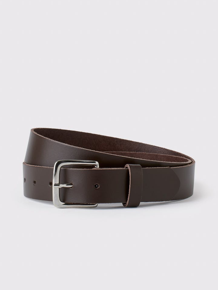 Men's Brown Leather Trouser Belt