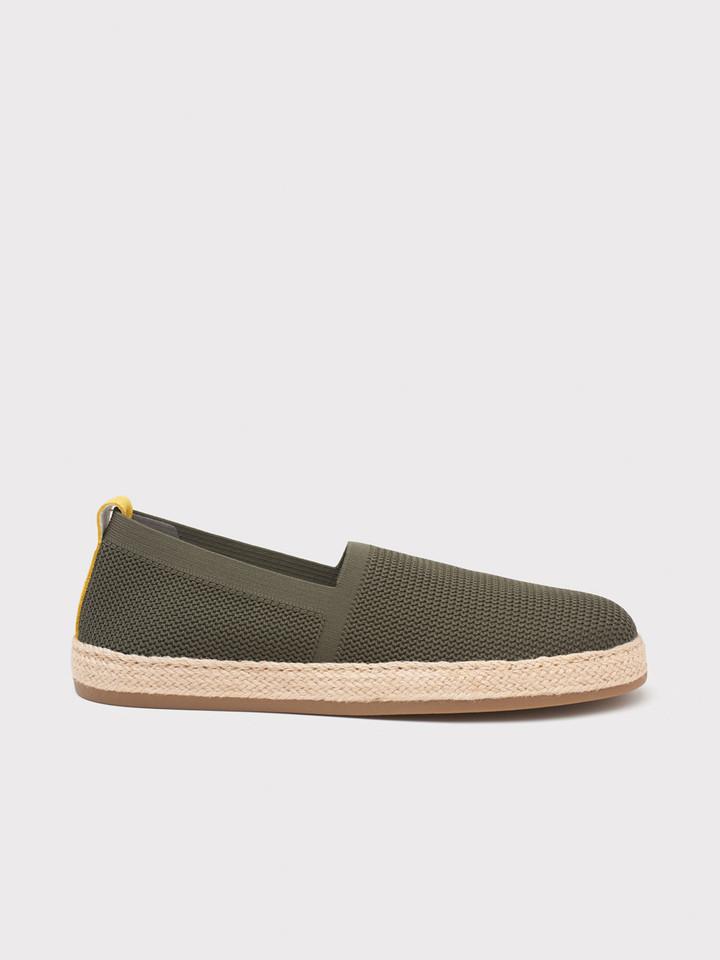 Men's Green Knitted Geox Espadrilles