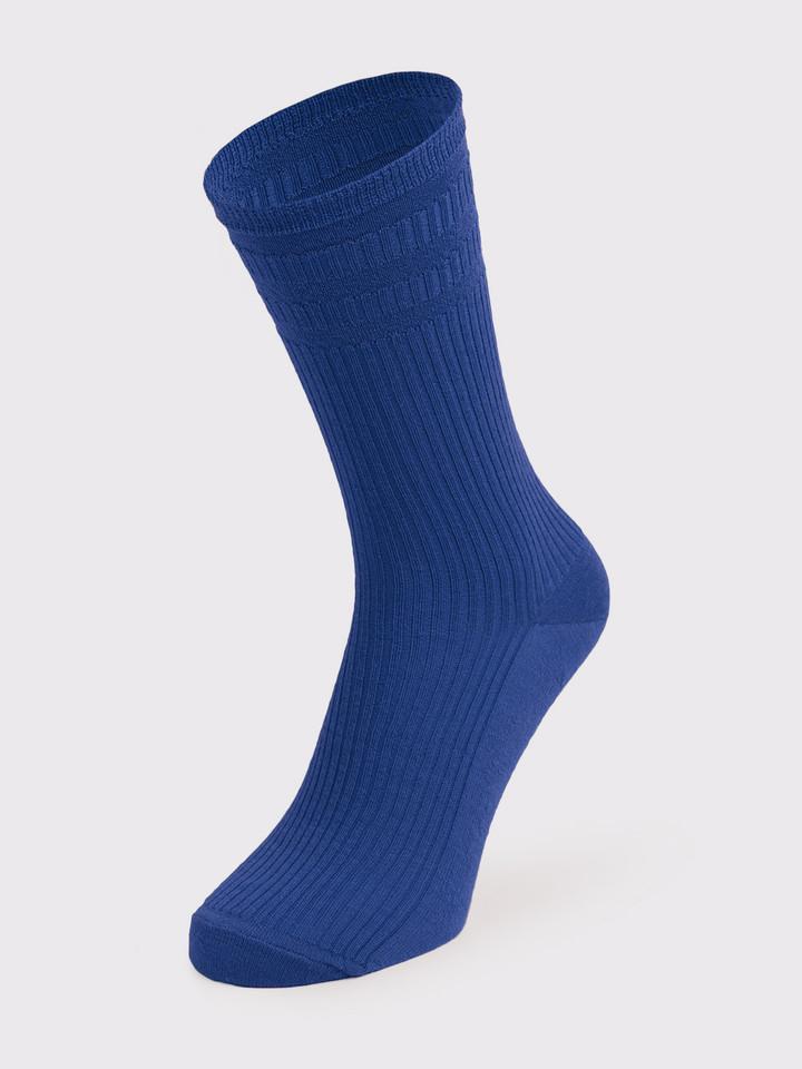 Blue bamboo softop socks