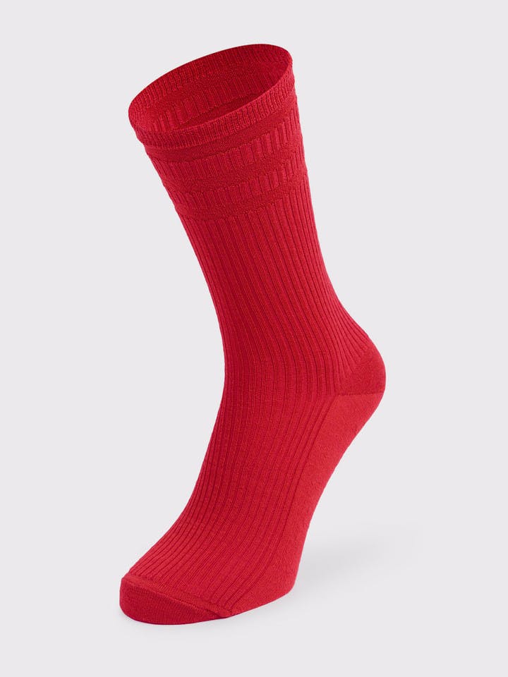 Red bamboo softop socks