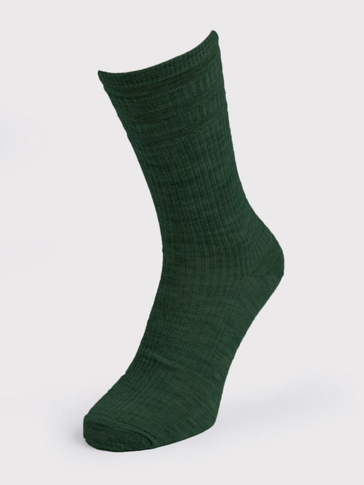 Green Wool Softop Socks