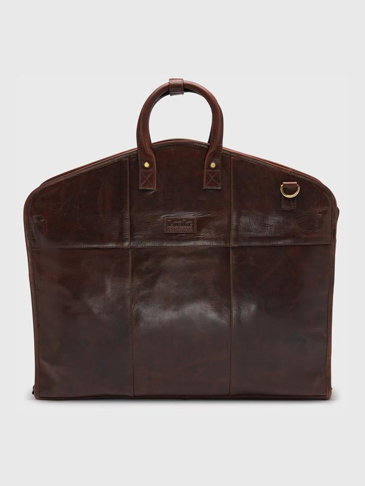 Leather Suit Carrier Bag