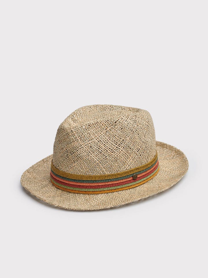 Men's Seagrass Straw Fedora Summer Hat