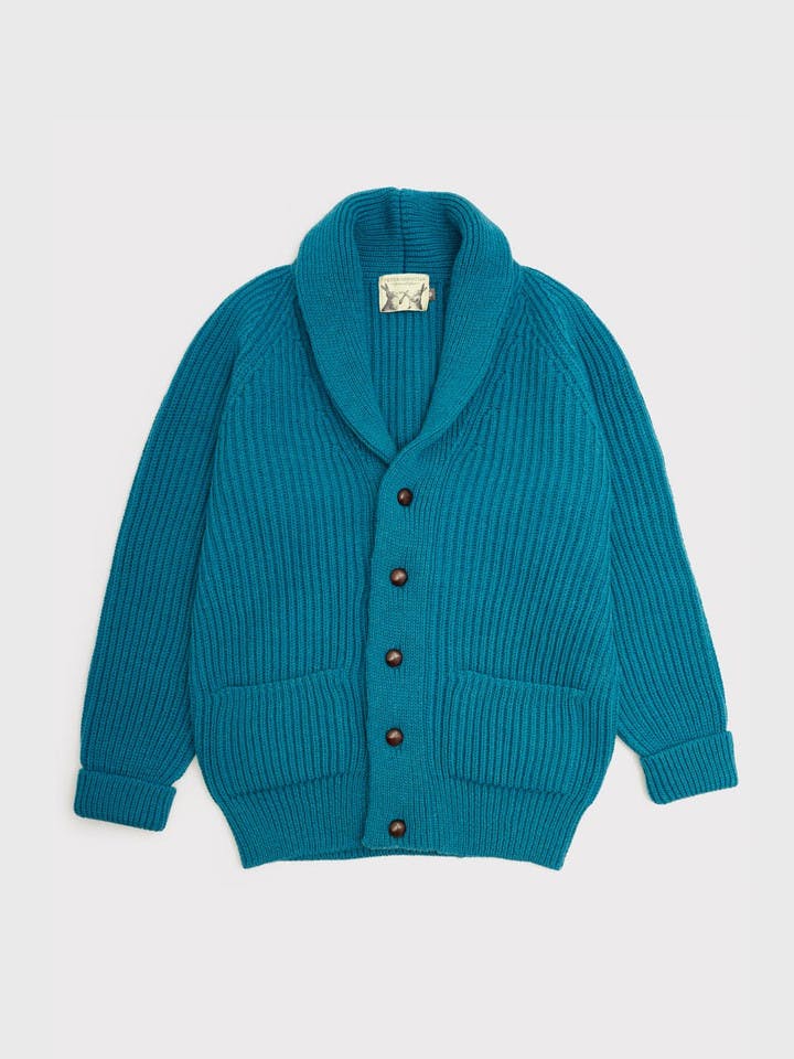 Men's Kingfisher Shawl Neck Cardigan