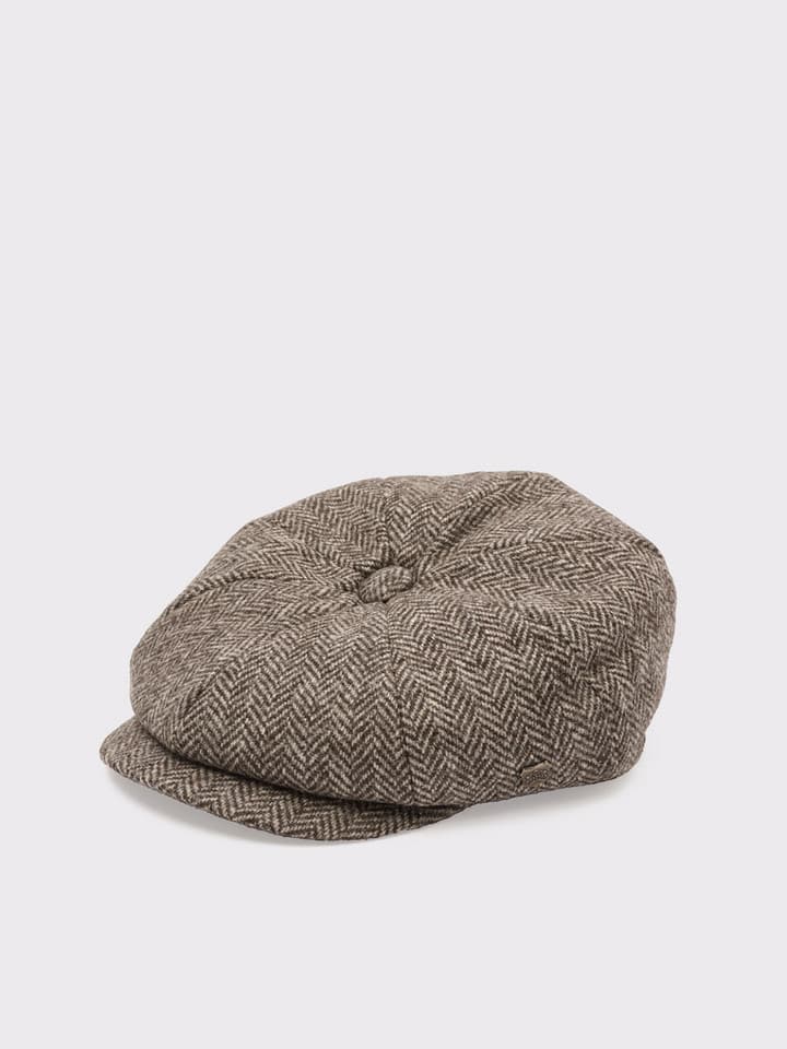 Men's Undyed Wool Tweed Baker Boy Cap