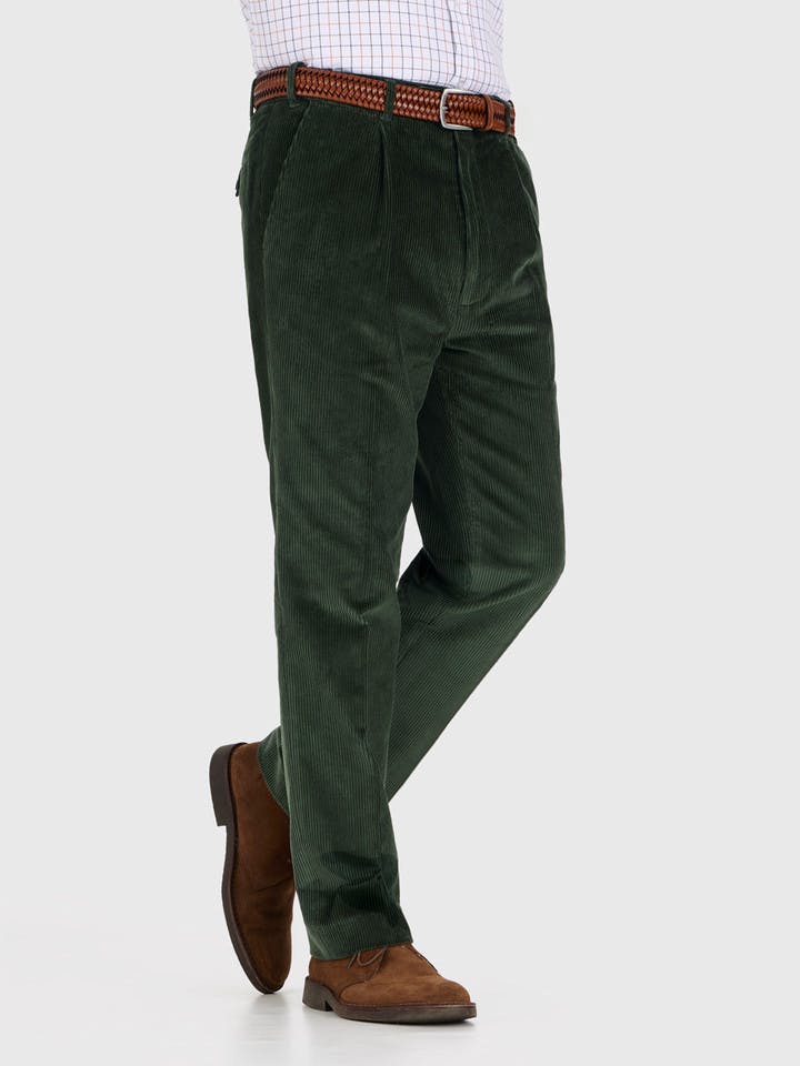 Pine Green County Corduroy Trousers