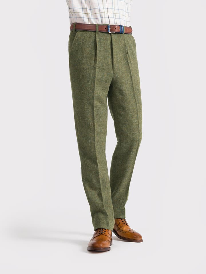 Men's Fern Green Harris Tweed Trousers