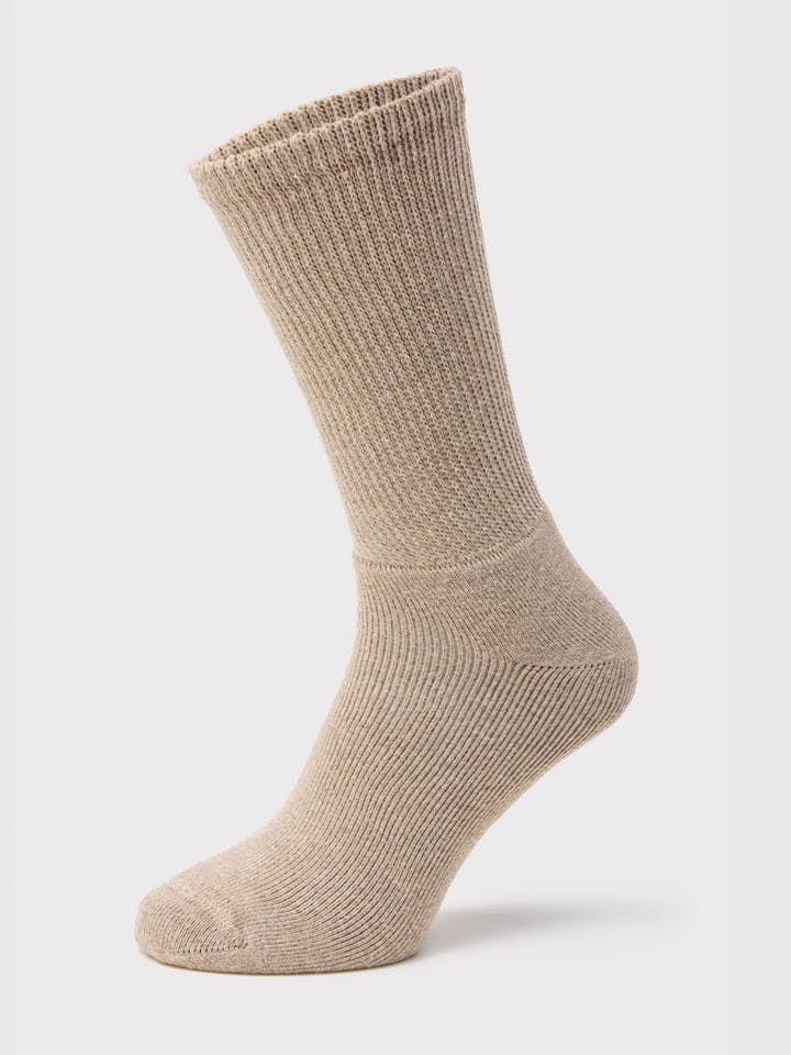 Oatmeal Cotton Rich Diabetic Socks