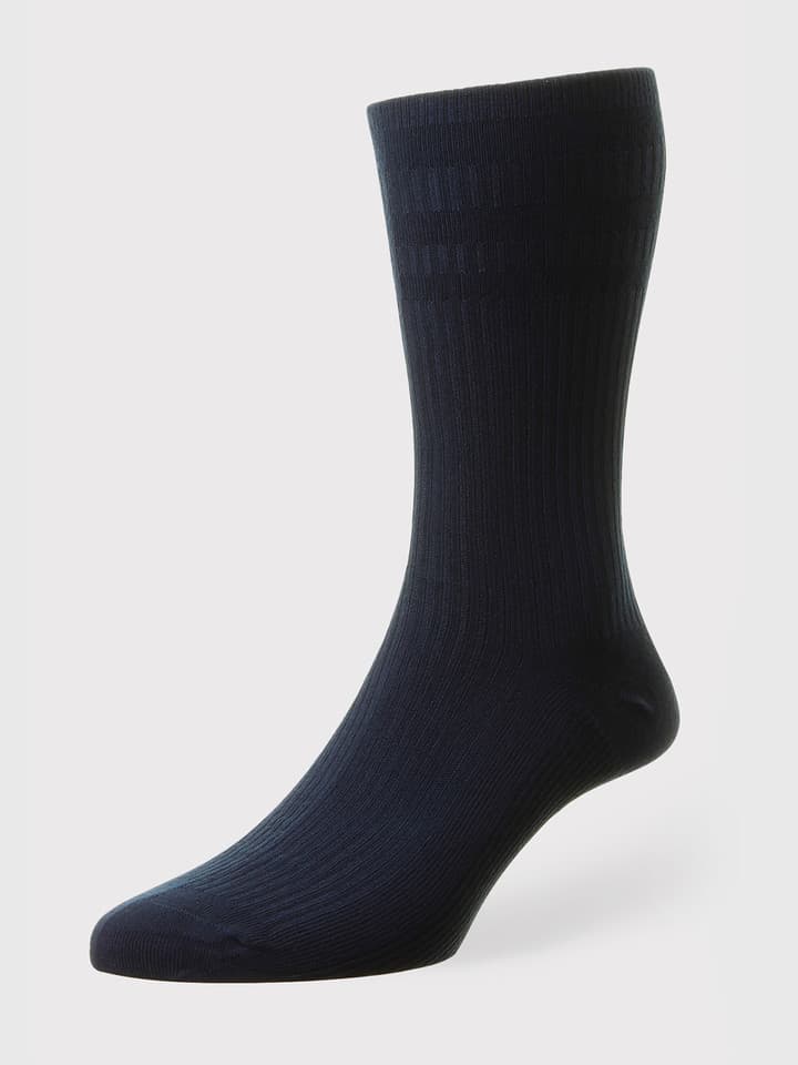 Navy Blue Ladies HJ Softop® Bamboo Socks