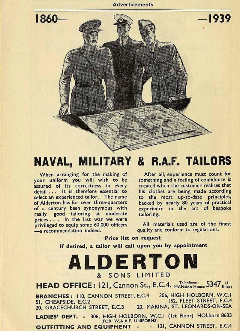 Alderton Advertising Card