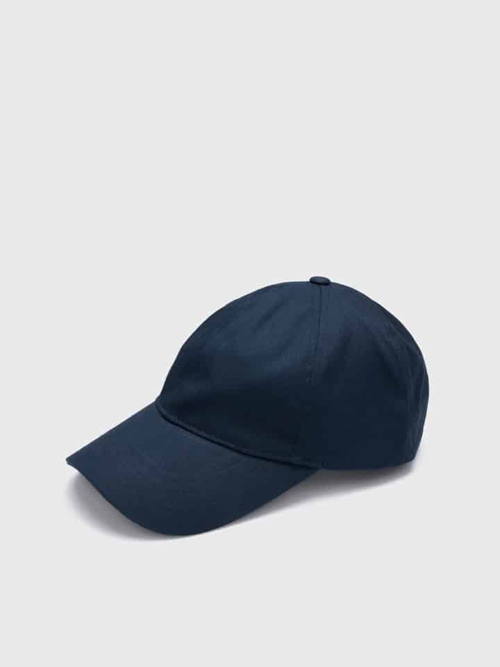 Men's Navy Cotton Baseball Cap Front