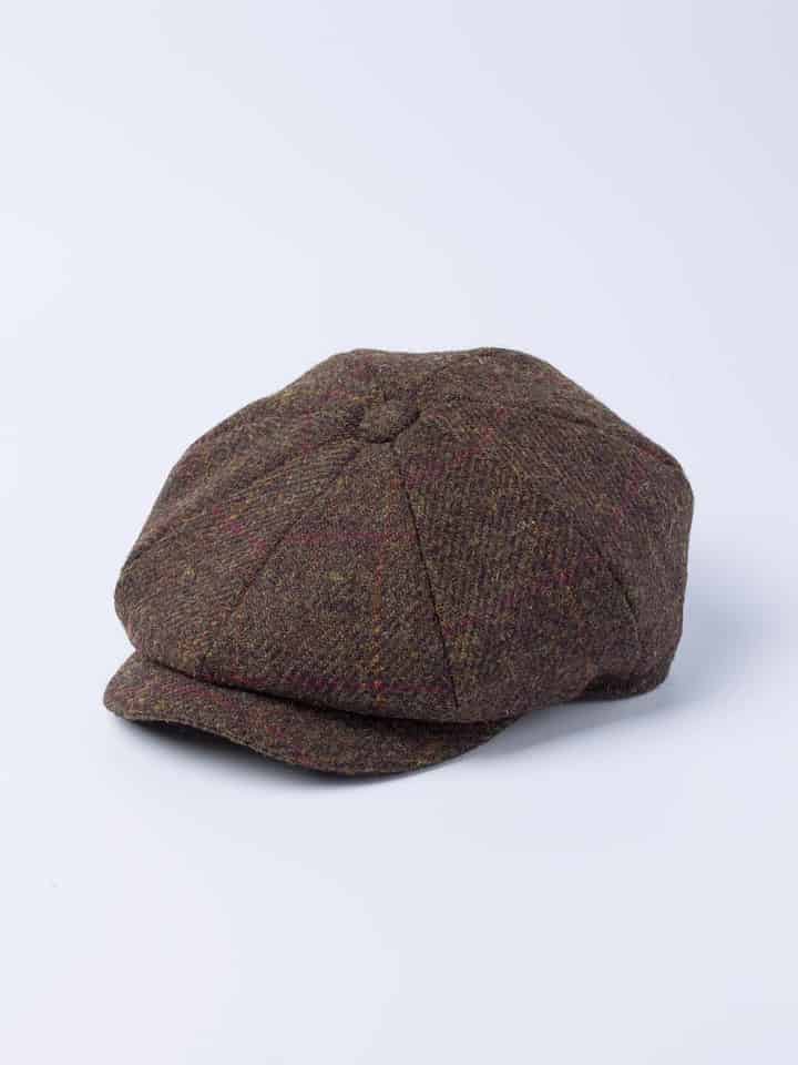 Bronze Brown Harris Tweed® Baker Boy Cap