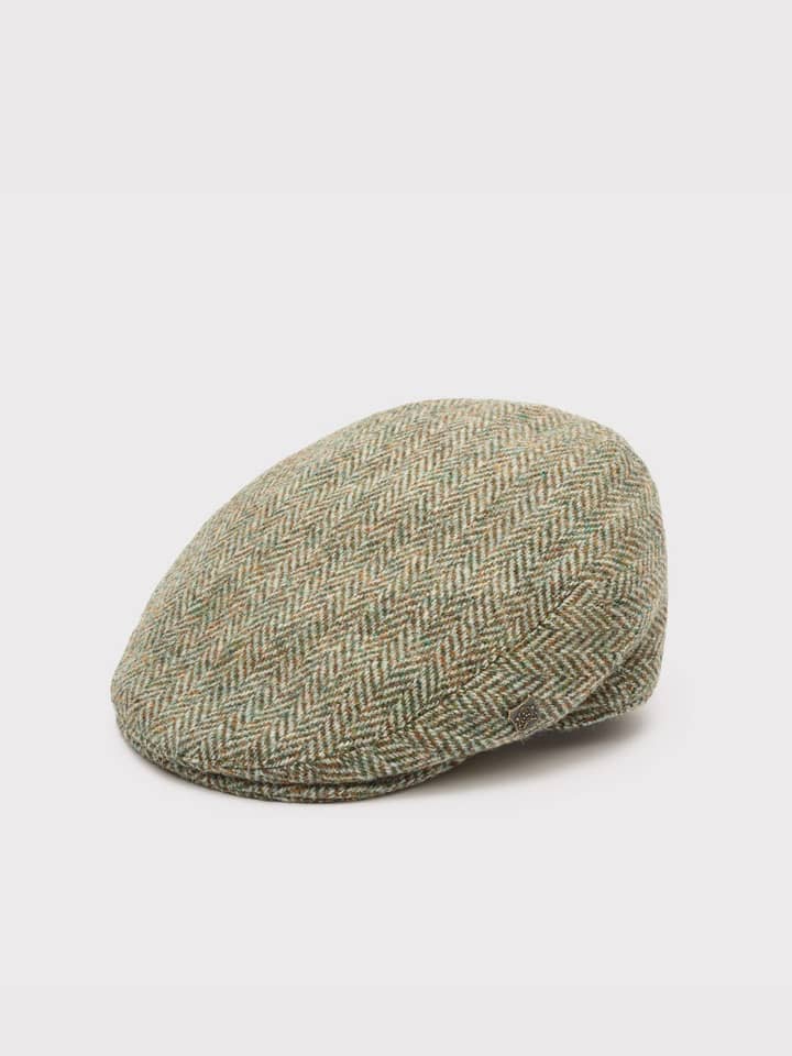 Oat Harris Tweed® Flat Top Cap
