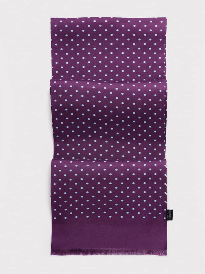 Purple & Sky Birkin Silk Scarf